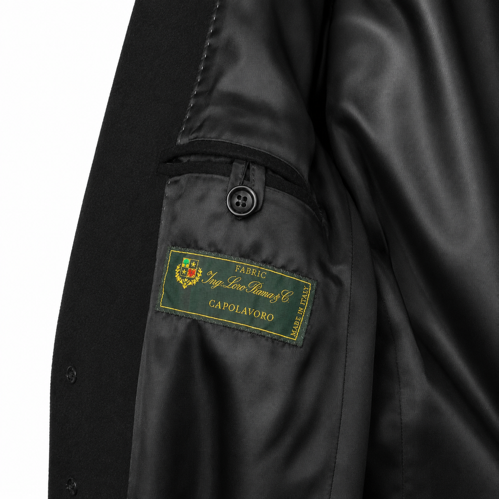 Loro Piana Fabric Man Coat Black