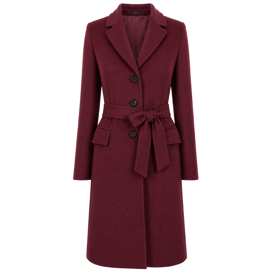 Loro Piana Fabric Woman Coat Bordeaux Red