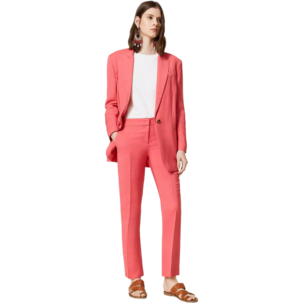 Twinset Woman Trousers Sigaretta Pink