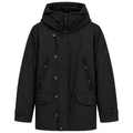Peuterey Herren Daunenjacke Fadi Eco Pelz Schwarz