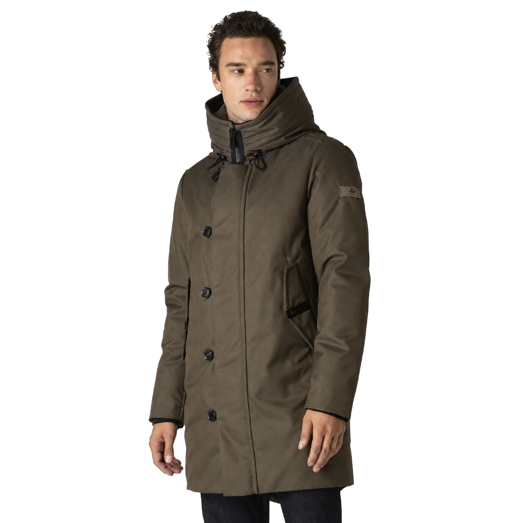 Peuterey Man Down Jacket Kasa Fur Green