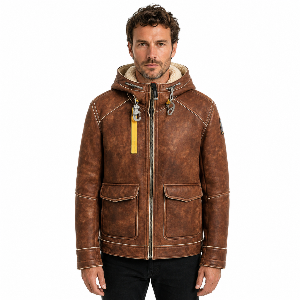 Parajumpers Man Jacket Elton Special Brown