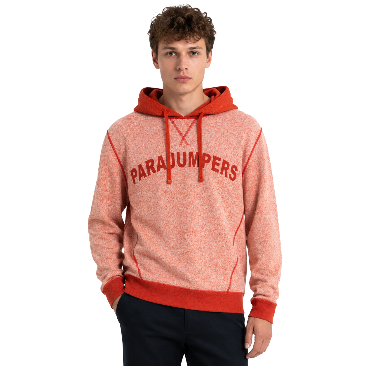 Parajumpers Man Sweatshirt Dellin Red