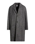 Alpha Studio Man Lapel Long Coats Grey