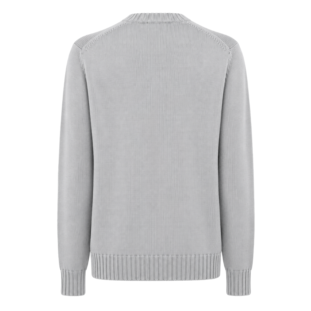 Alpha Studio Man Sweater Crew Neck Nuvola Grey