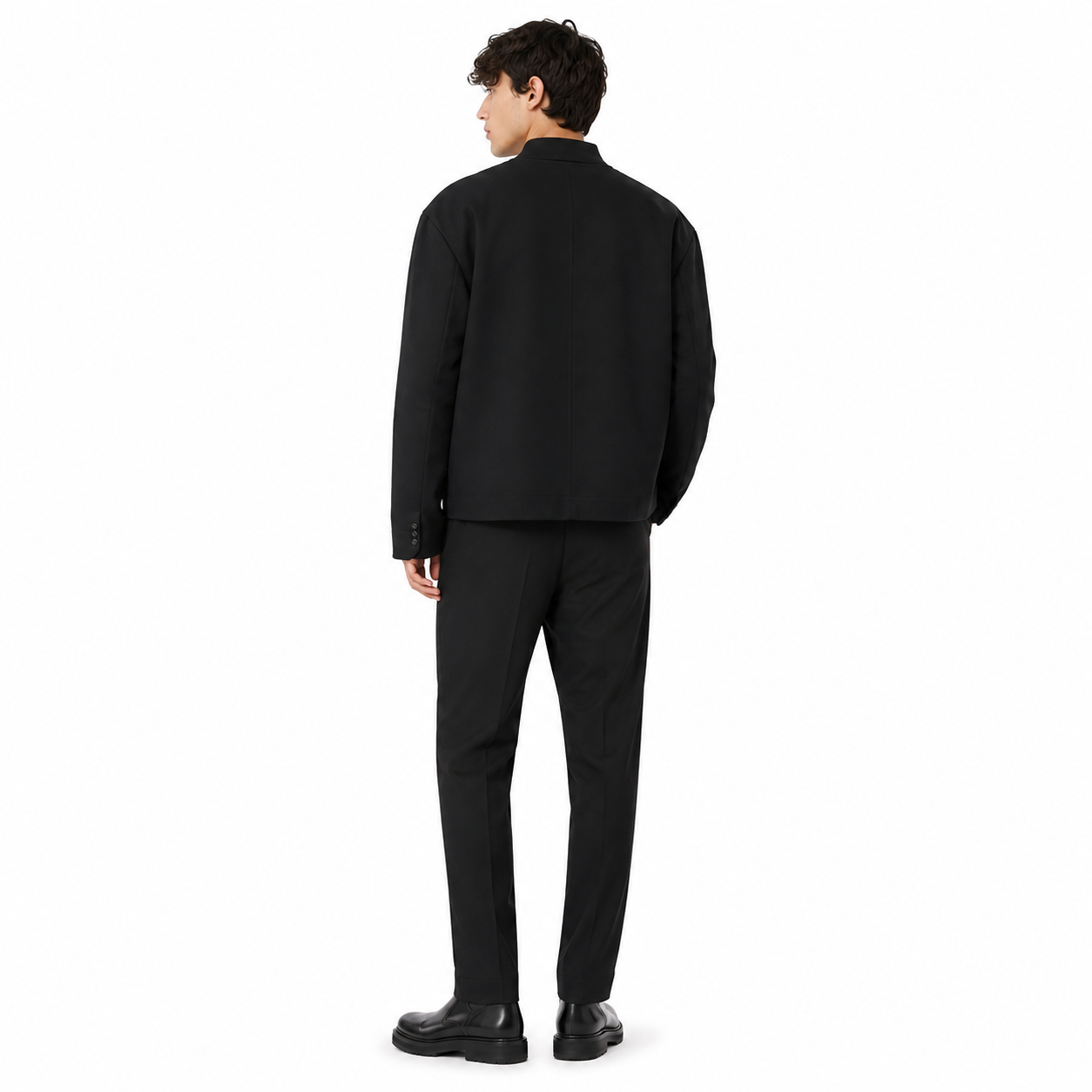 Alpha Studio Man Bomber Gabardina Black