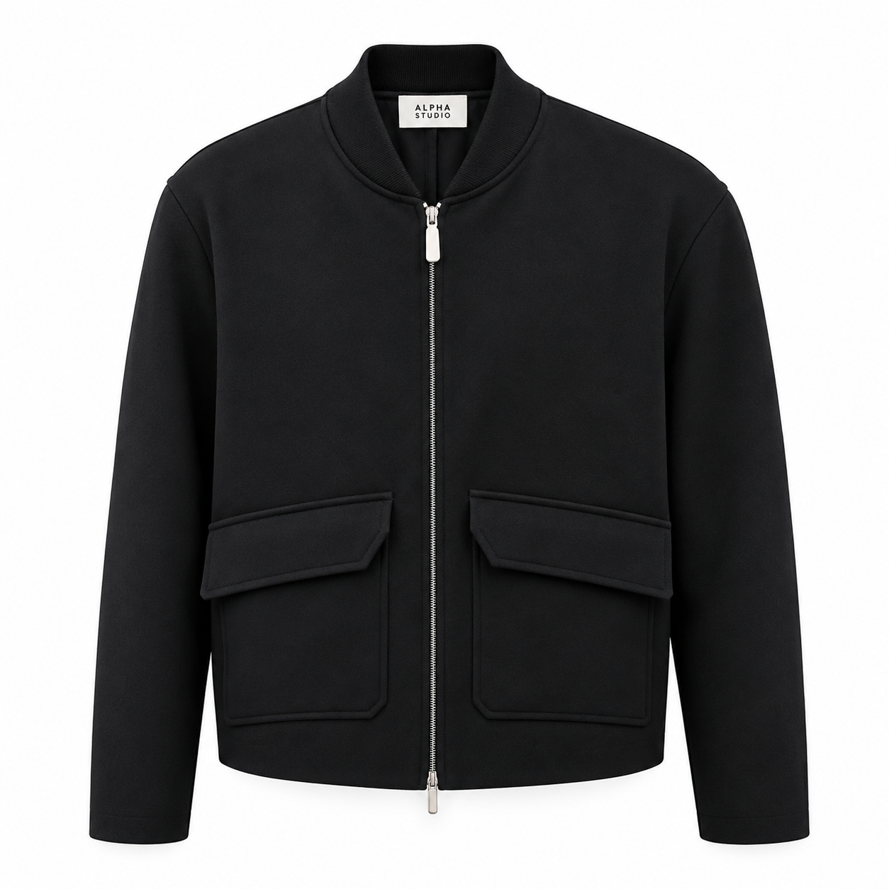 Alpha Studio Man Bomber Gabardina Black
