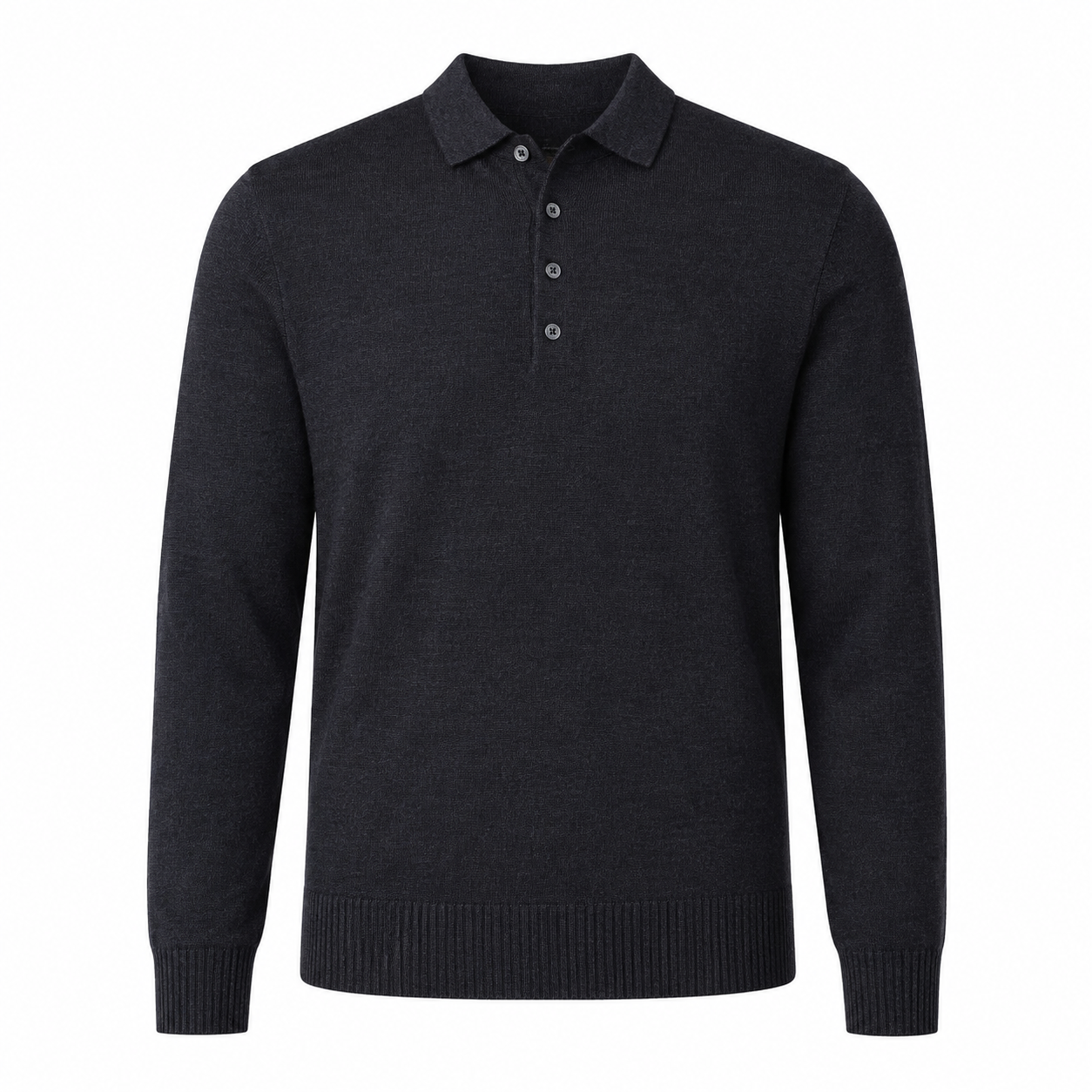 Alpha Studio Man Polo Sleeve Long Grey