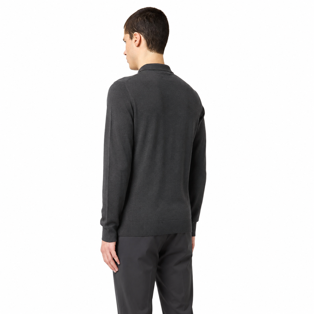 Alpha Studio Man Polo Ultrafine Grey