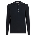 Alpha Studio Man Polo Slim Sleeve Long Blue