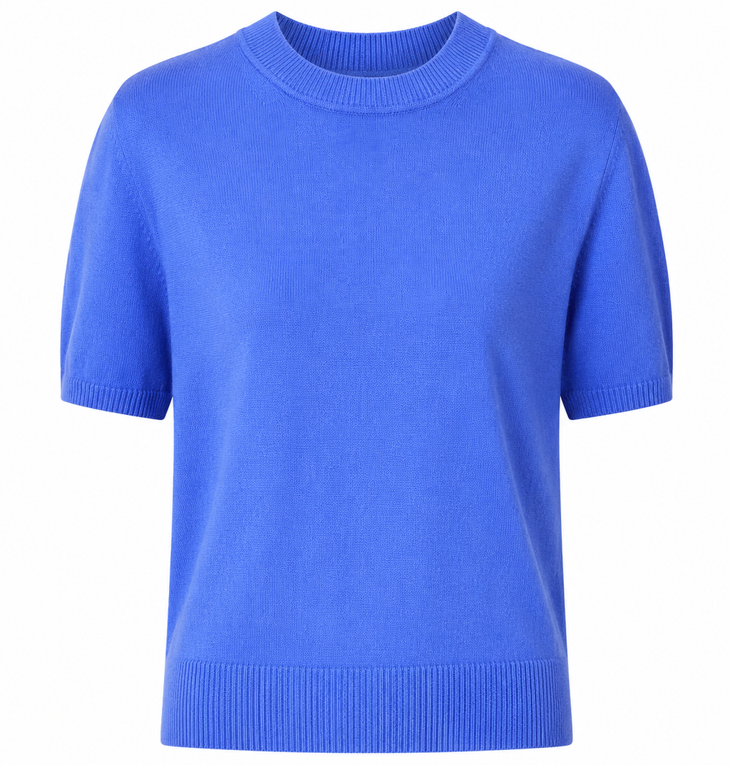 Alpha Studio Woman Crew Neck Cropped Retrò Sweaters Light Blue