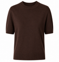 Alpha Studio Woman Crew Neck Cropped Retrò Sweaters Brown