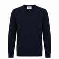 Alpha Studio Man Knit Gircollo Wool Merino Blue