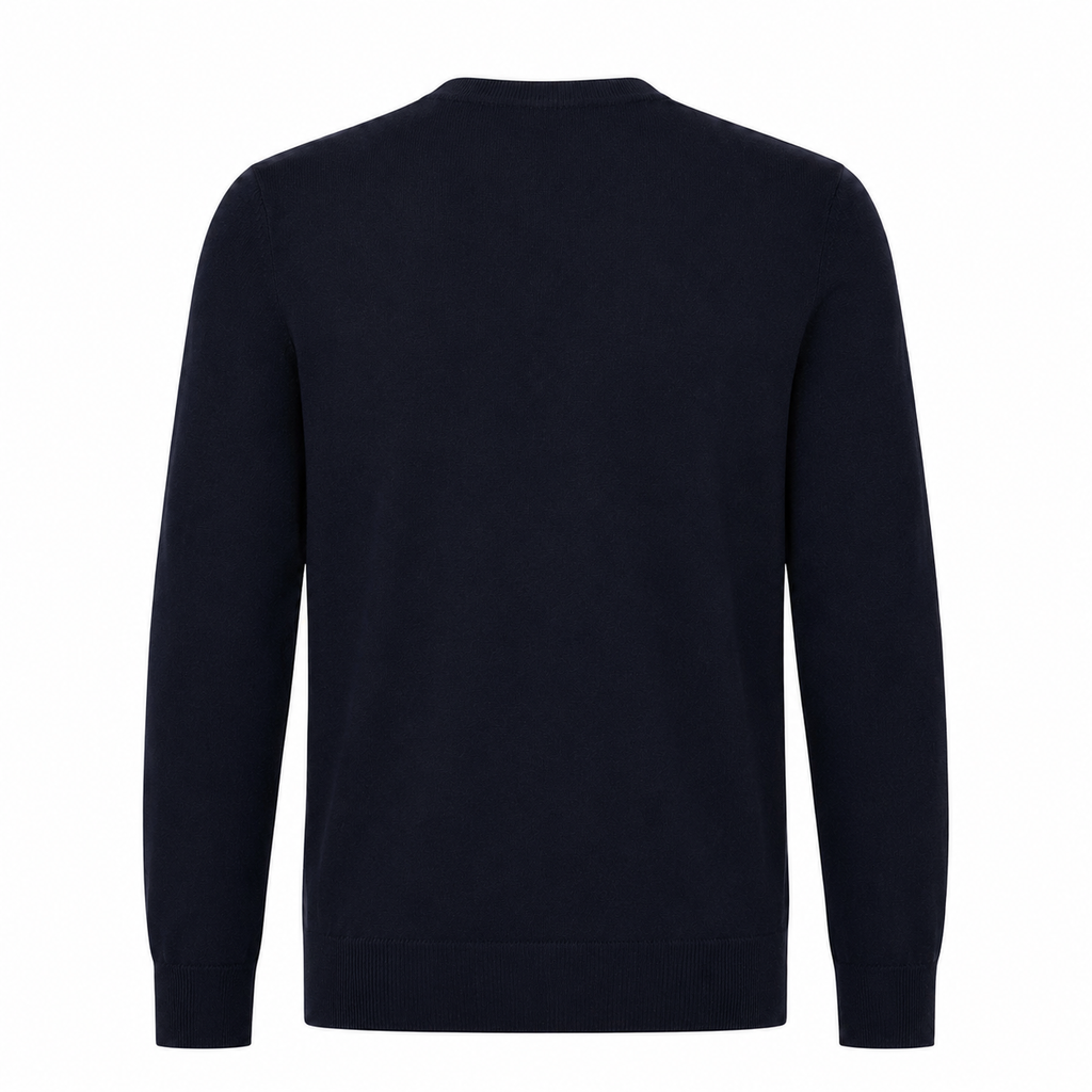 Alpha Studio Man Knit Gircollo Wool Merino Blue