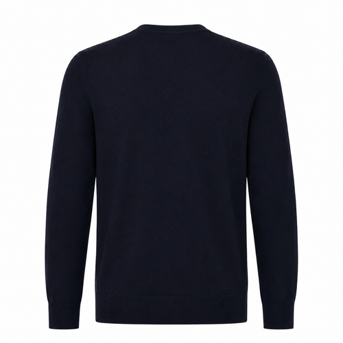 Alpha Studio Man Knit Gircollo Wool Merino Blue