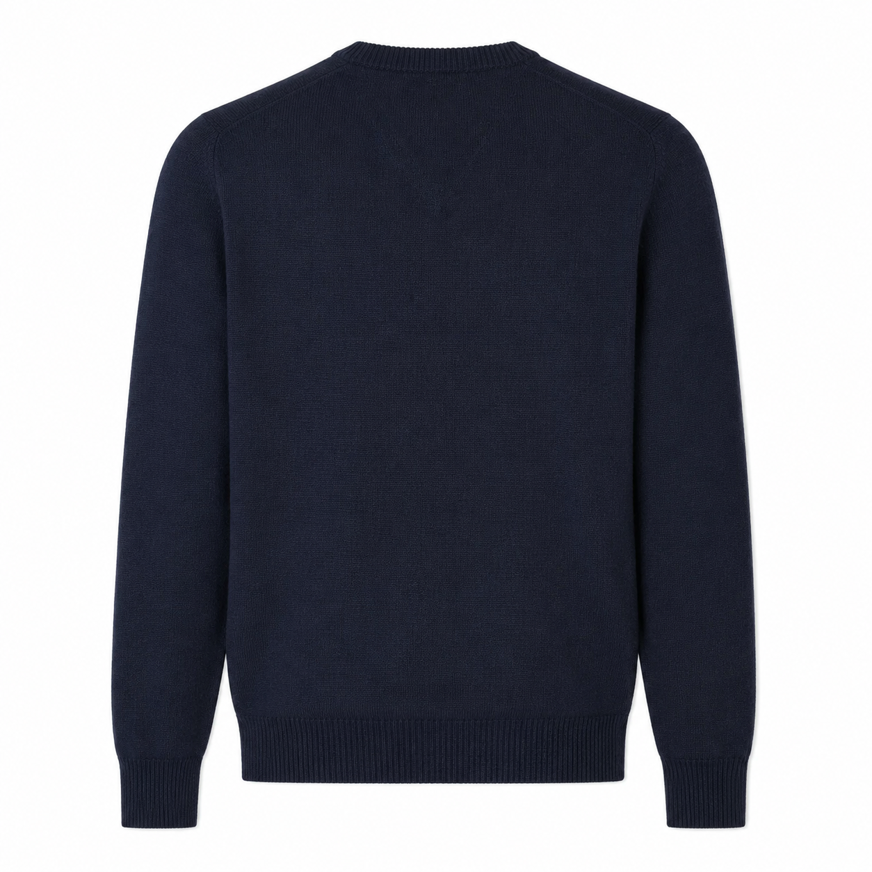 Alpha Studio Man Knit V-Neck Blue