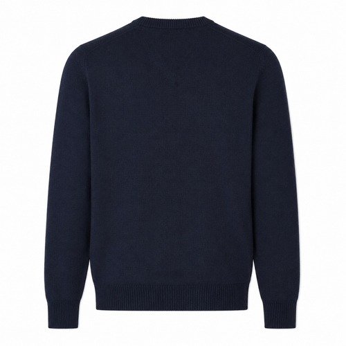 Alpha Studio Man Knit V-Neck Blue