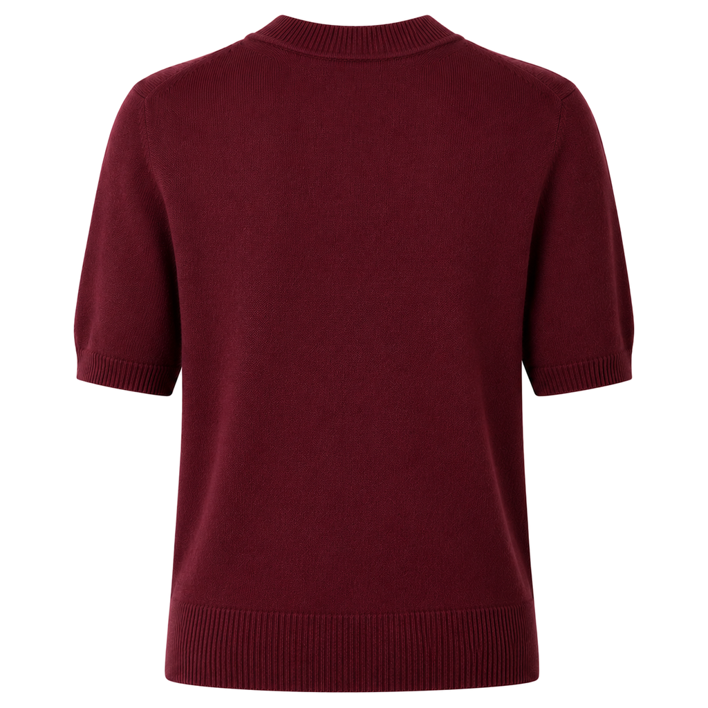 Alpha Studio Woman Crew Neck Cropped Retrò Sweaters Red