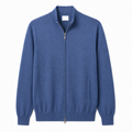 Alpha Studio Man Sweatshirt Zip Light Blue
