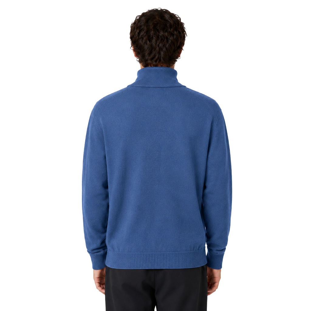 Alpha Studio Man Sweatshirt Zip Light Blue
