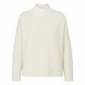 Alpha Studio Woman High Neck Coste Mix Sweaters White