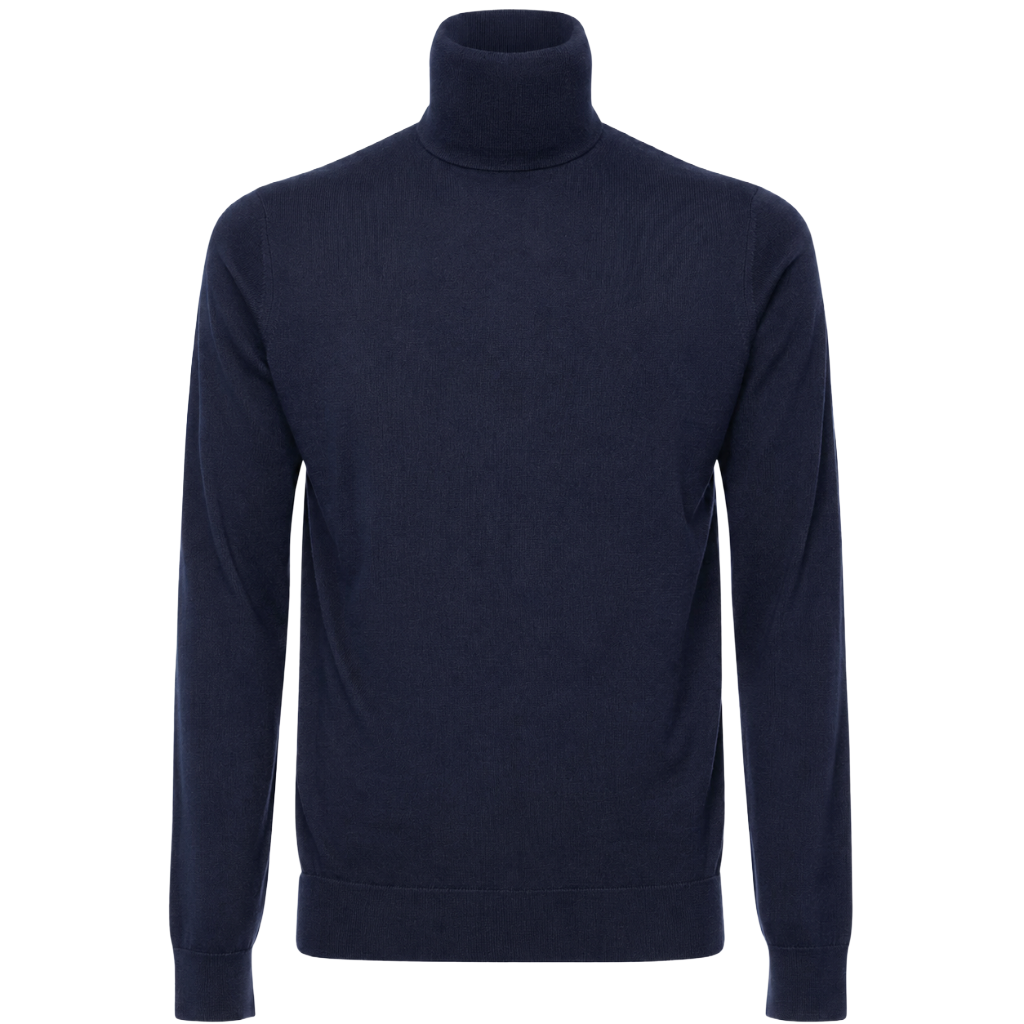 Alpha Studio Man Knit Ciclista Silk Cashmere Blue