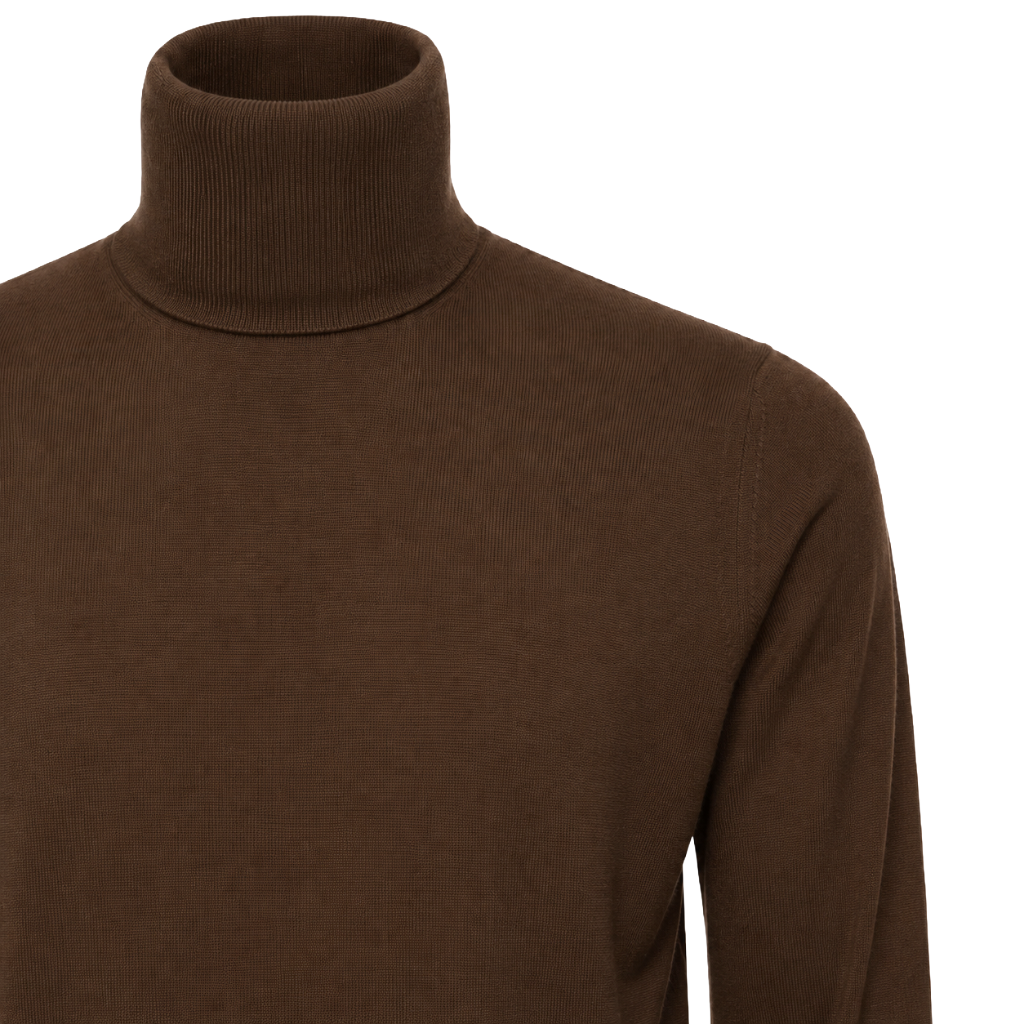 Alpha Studio Man Knit Ciclista Silk Cashmere Brown