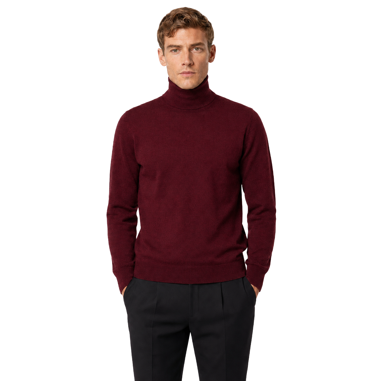 Alpha Studio Man Knit Ciclista High Neck Red