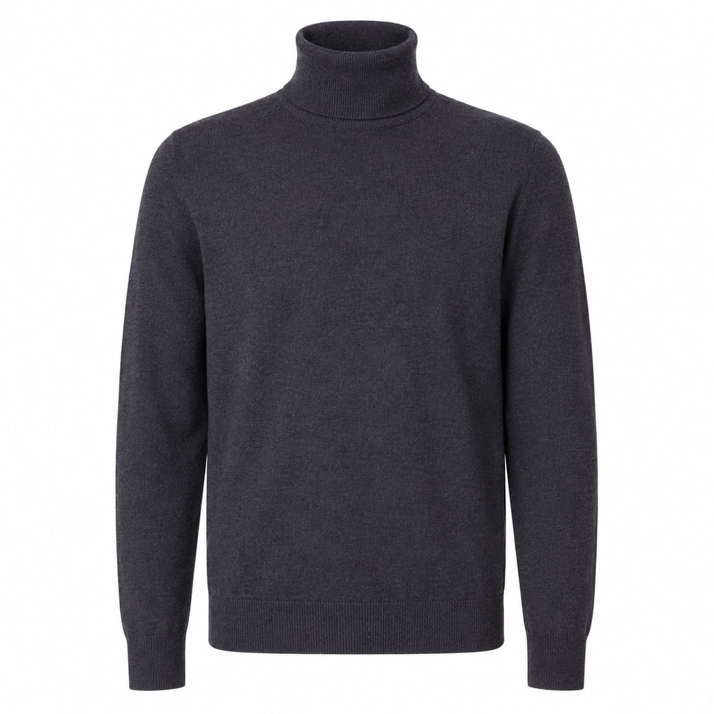 Alpha Studio Man Knit Ciclista High Neck Grey