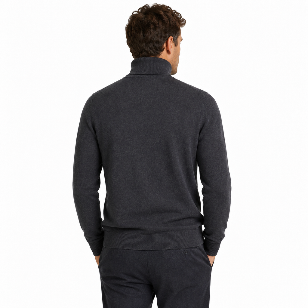 Alpha Studio Man Knit Ciclista High Neck Grey