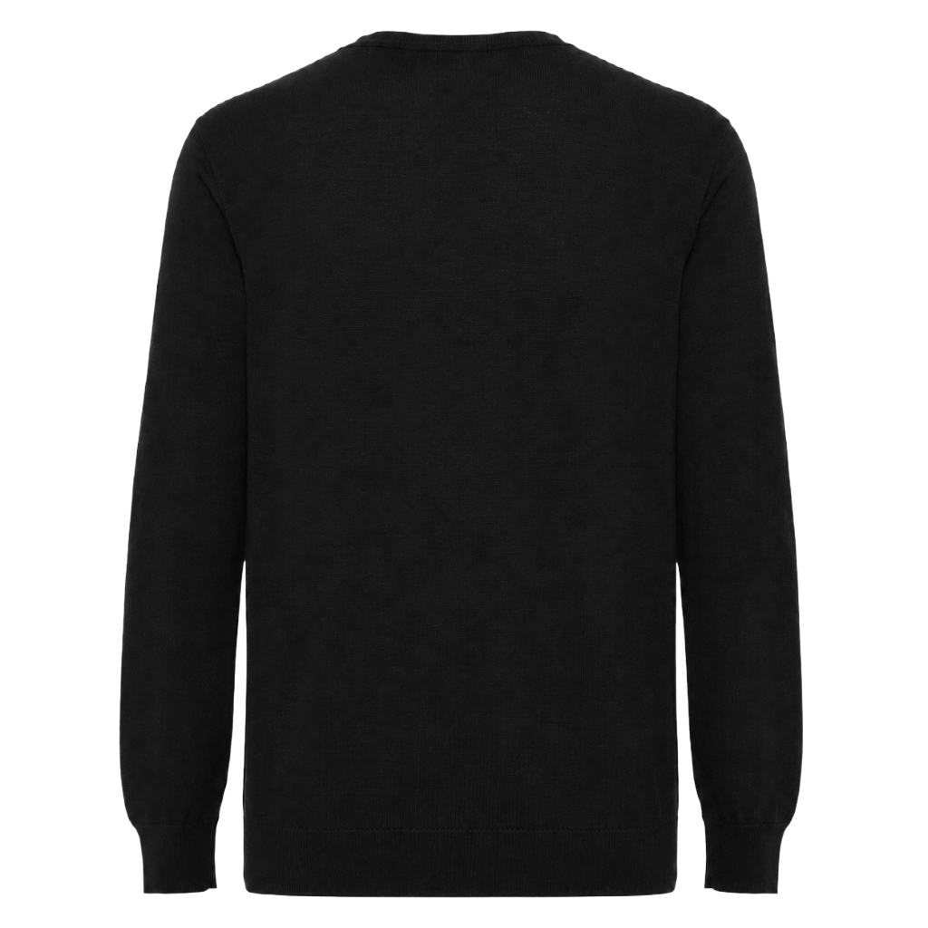 Alpha Studio Man Knit Crew Neck Merinos Black