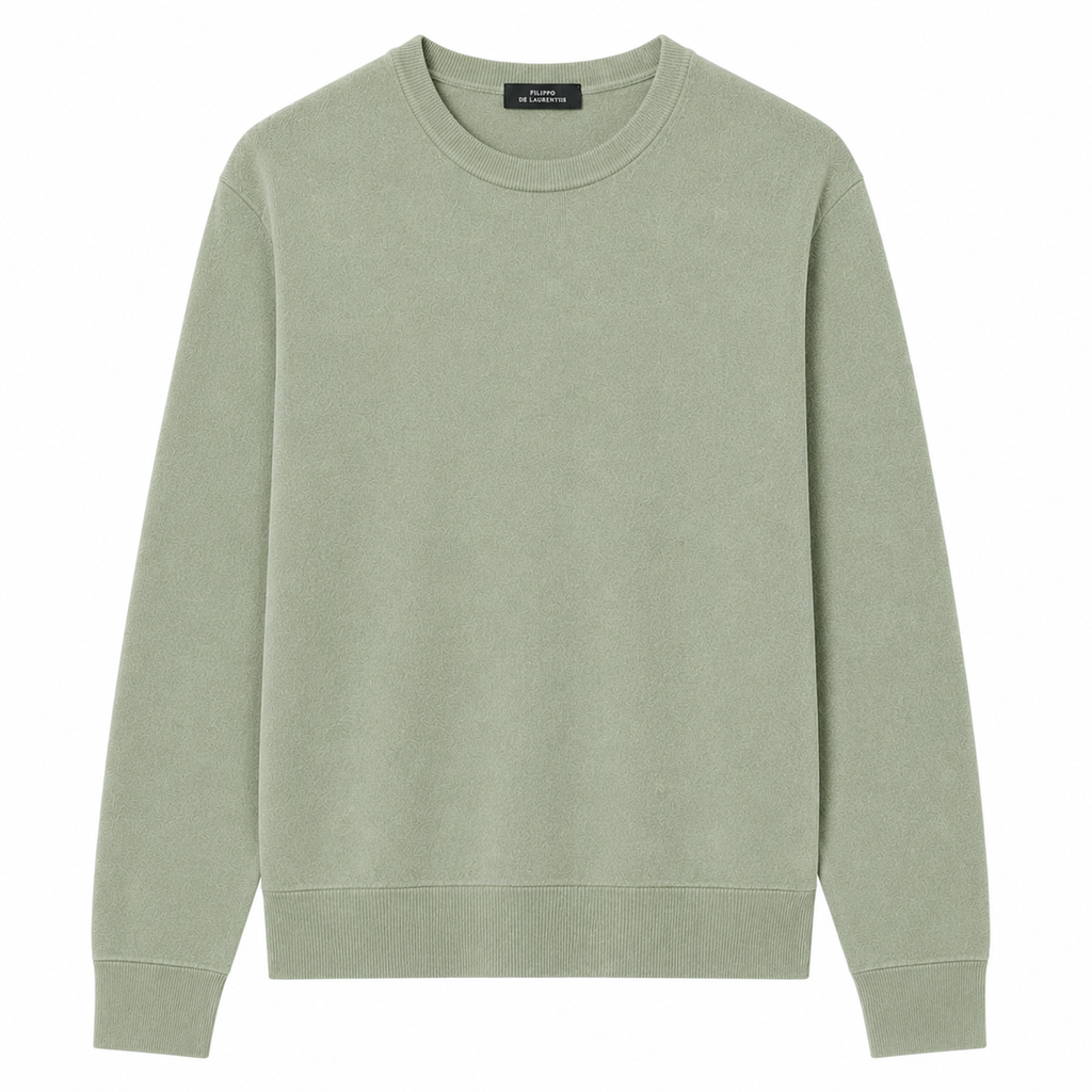 Alpha Studio Man Knit Sleeve Long Green