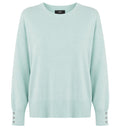 Alpha Studio Woman Crew Neck seta-cashmere Sweaters Green