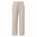 Alpha Studio Woman Panta Wide Leg Mix Shapes Trousers Beige