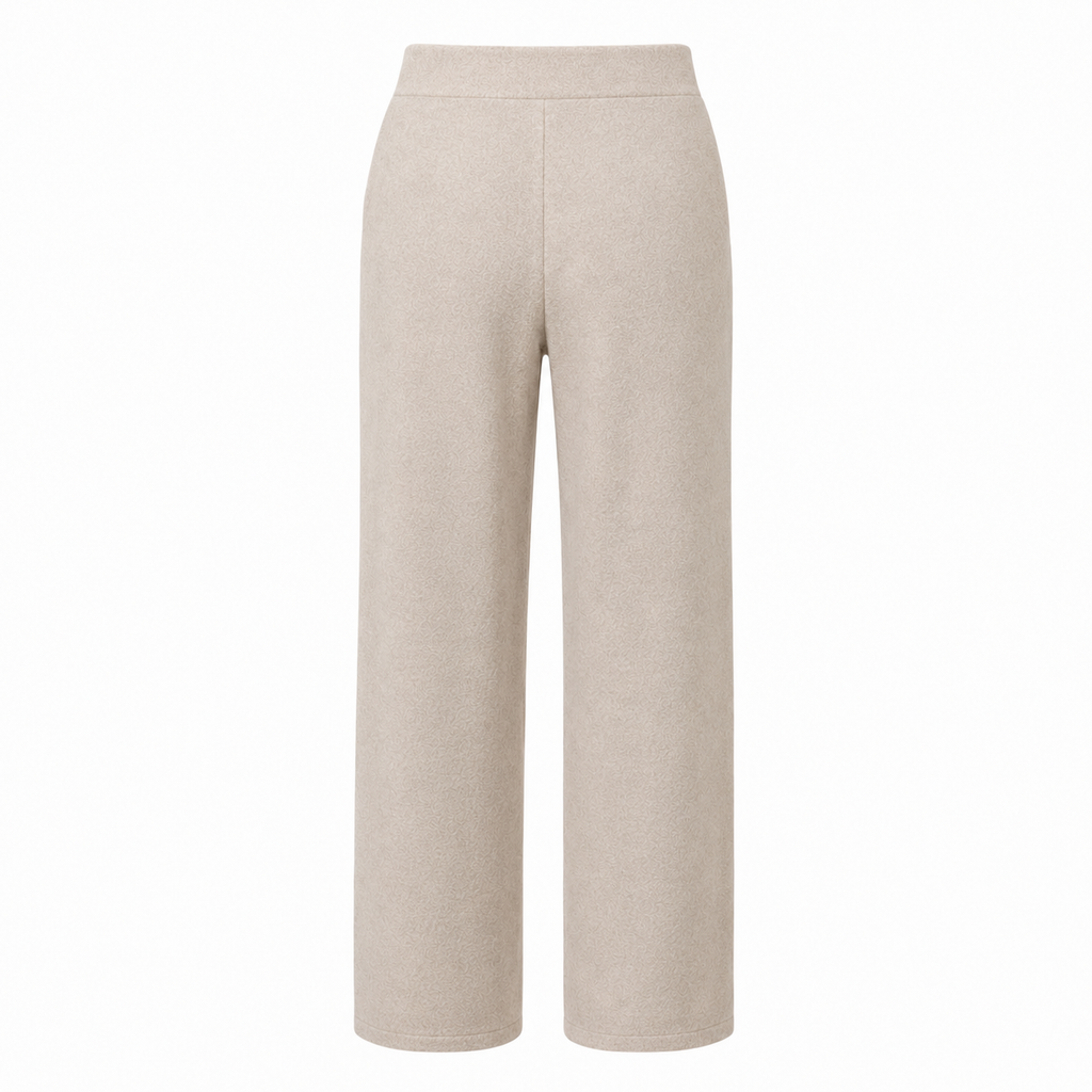 Alpha Studio Woman Panta Wide Leg Mix Shapes Trousers Beige