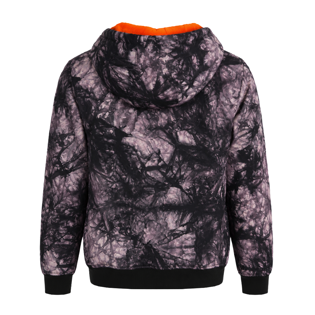 Moose knuckles Man Down Jacket Zip Hoo Tie Dye Black