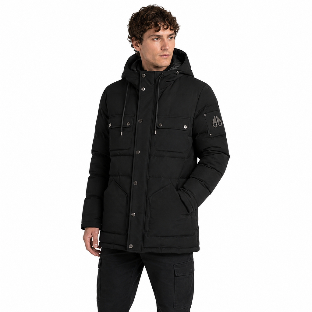 Moose knuckles Man Jacket Quilted Black