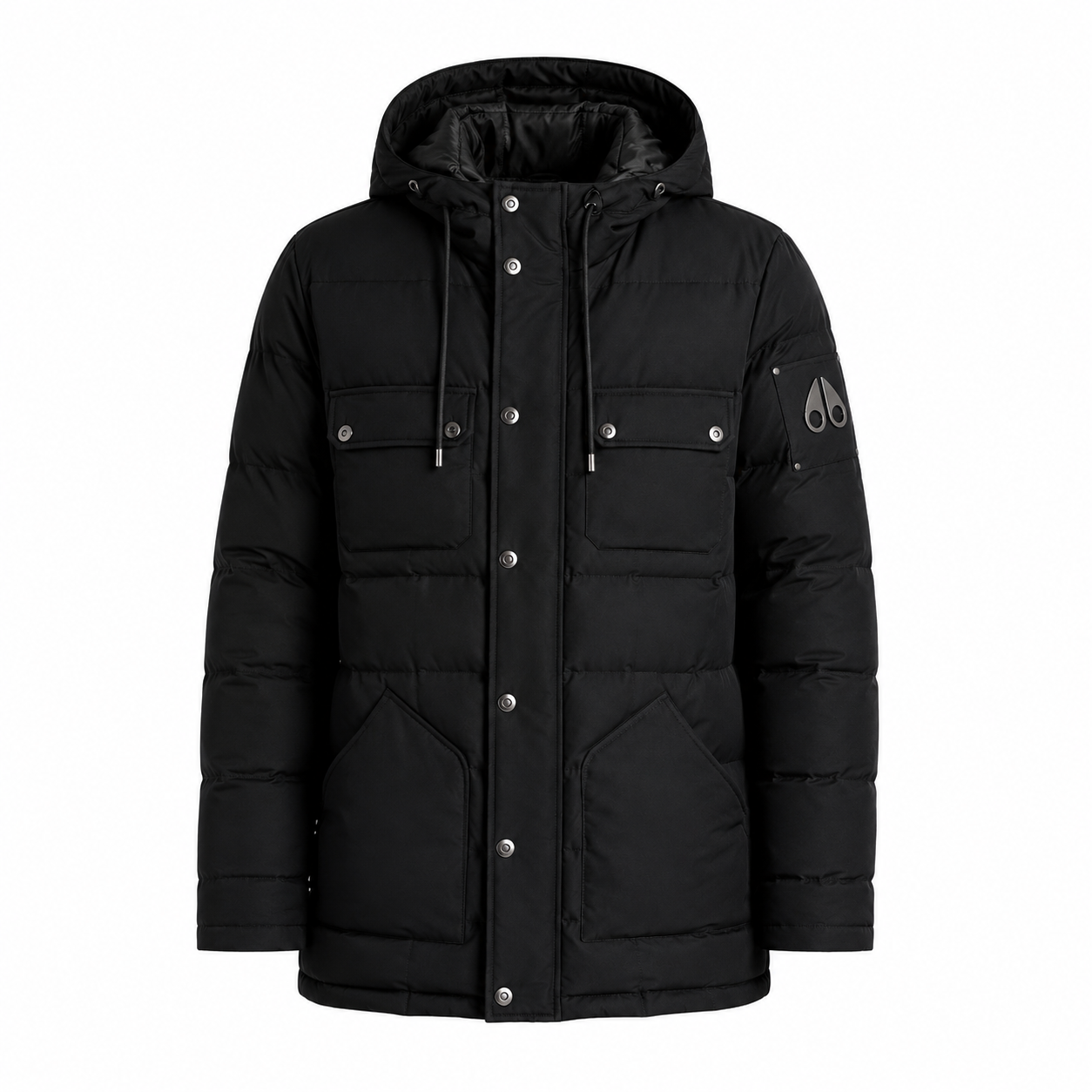 Moose knuckles Man Jacket Quilted Black