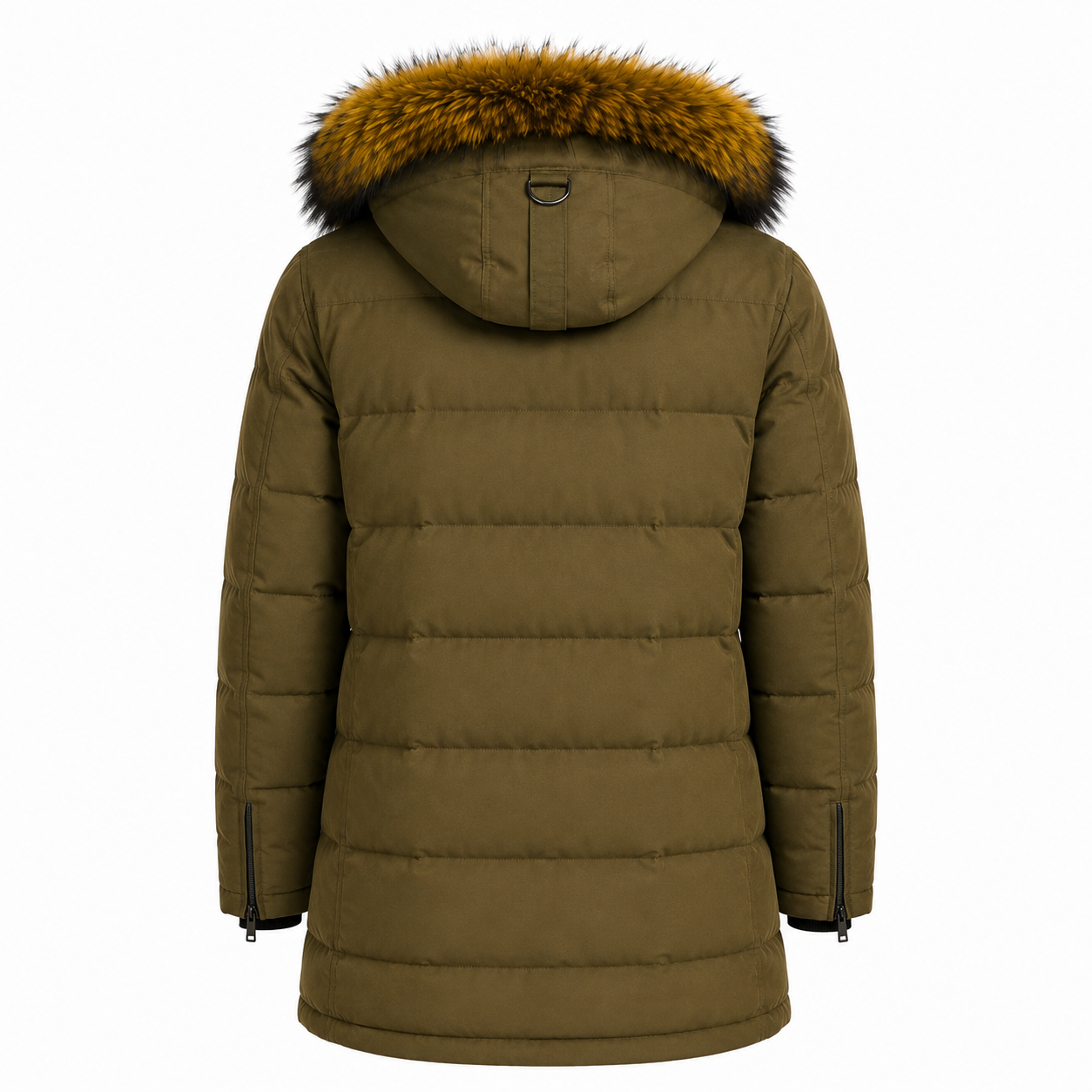 Moose knuckles Man Jacket Long Hooded Green