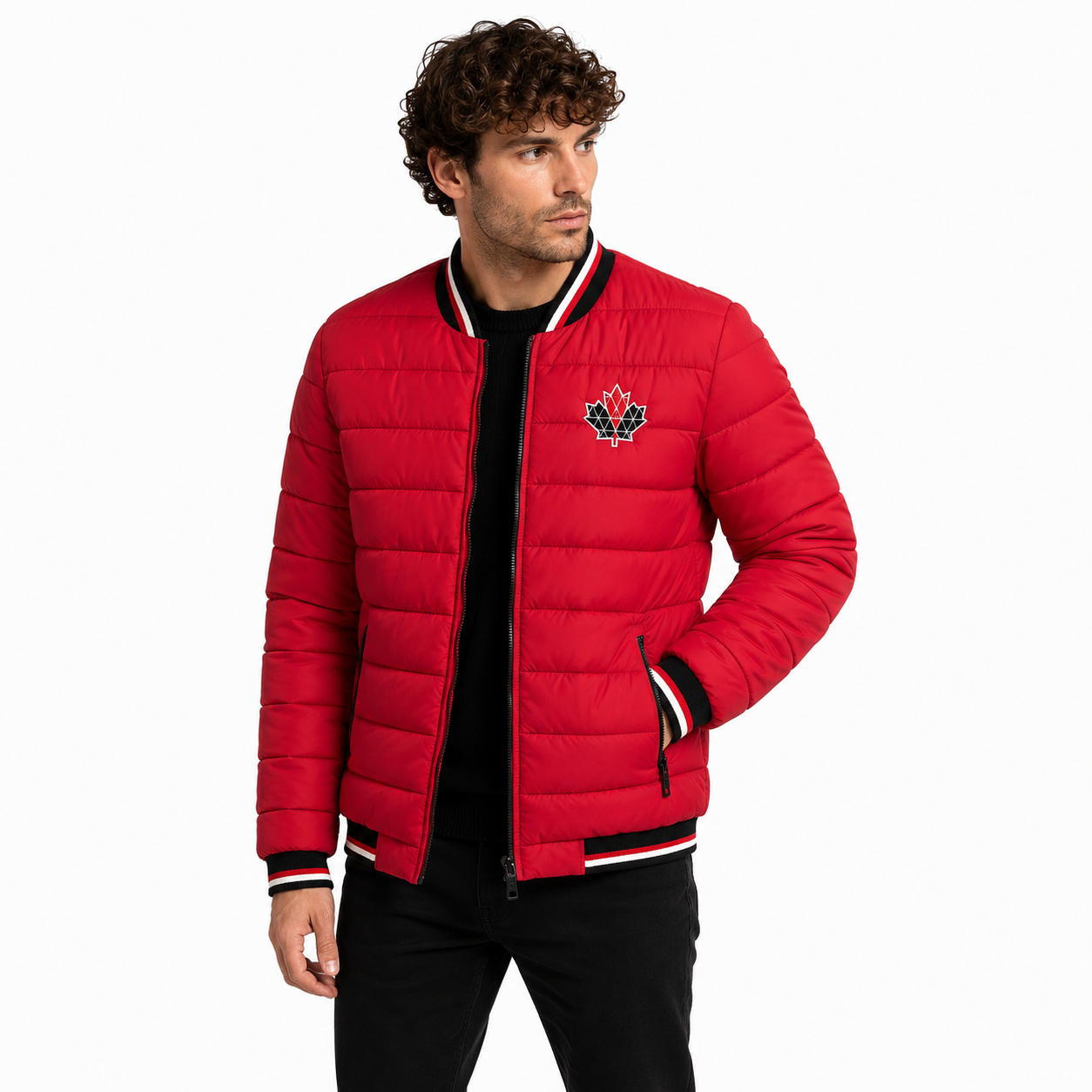 Moose knuckles Man Down Jacket Varsity Red