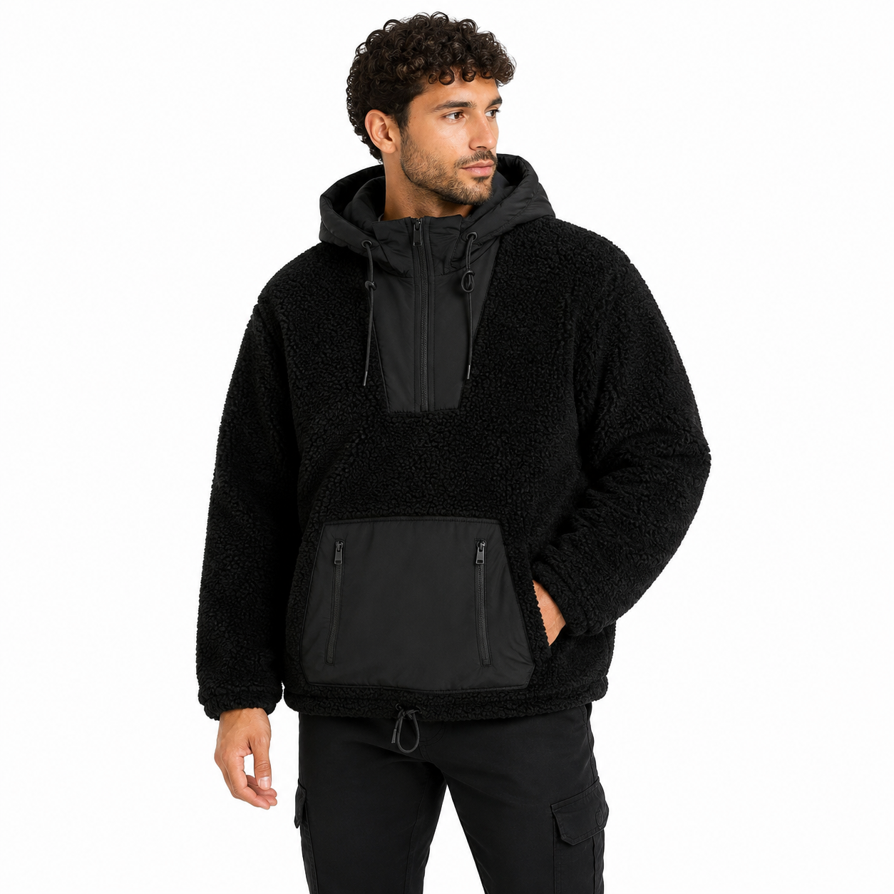 Moose knuckles Man Jacket Sherpa Black