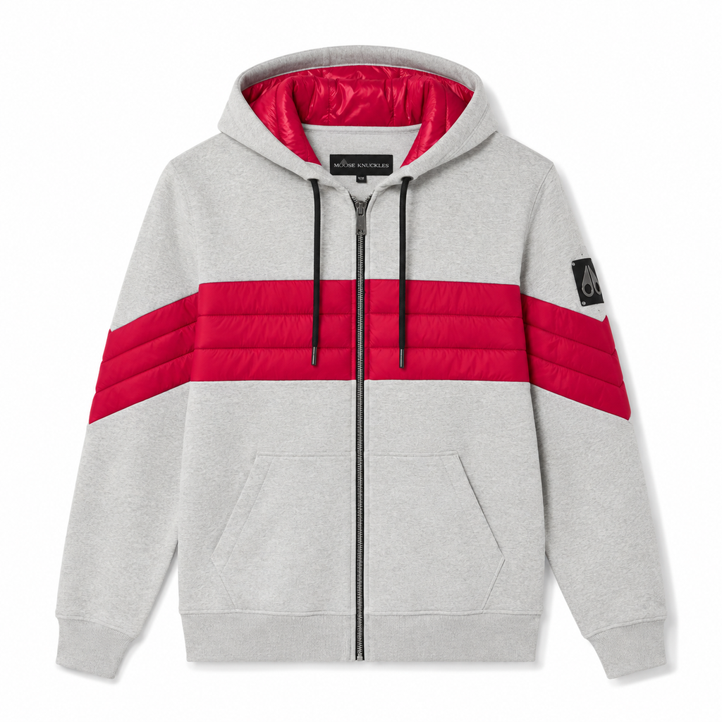 Moose knuckles Man Sweatshirt Trapuntata Grey