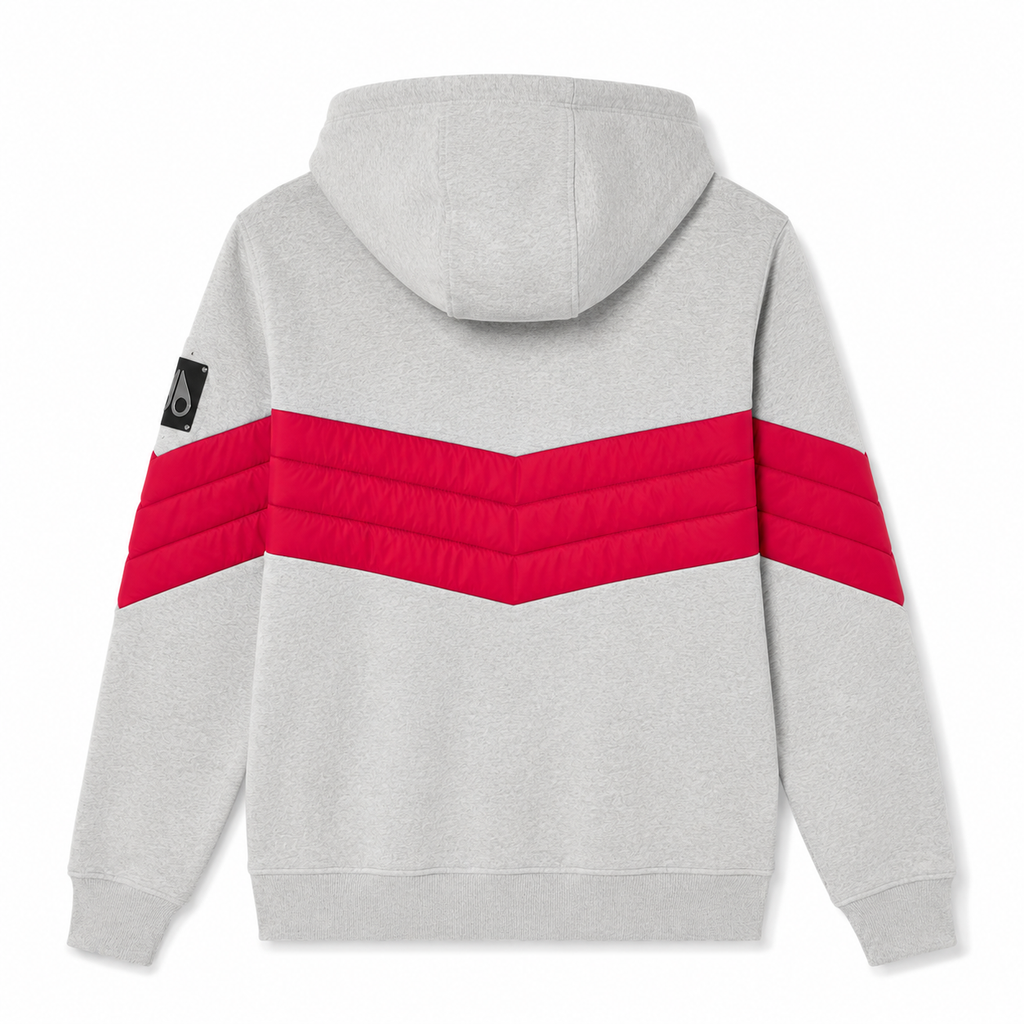 Moose knuckles Man Sweatshirt Trapuntata Grey