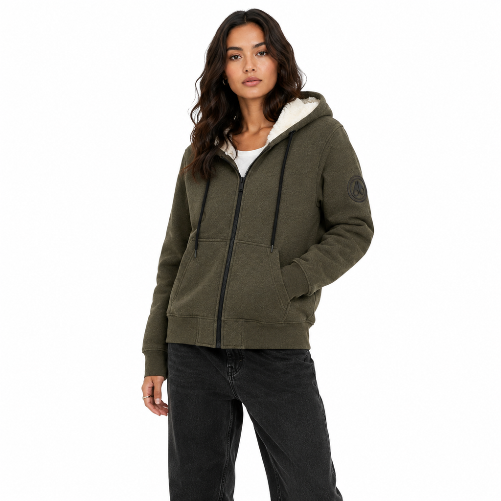 Moose knuckles Woman Sweatshirt Funny Green