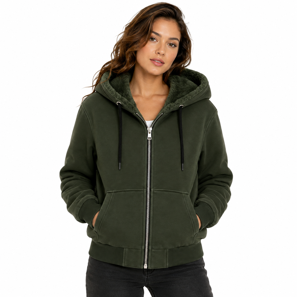 Moose knuckles Woman Sweatshirt Funny Green