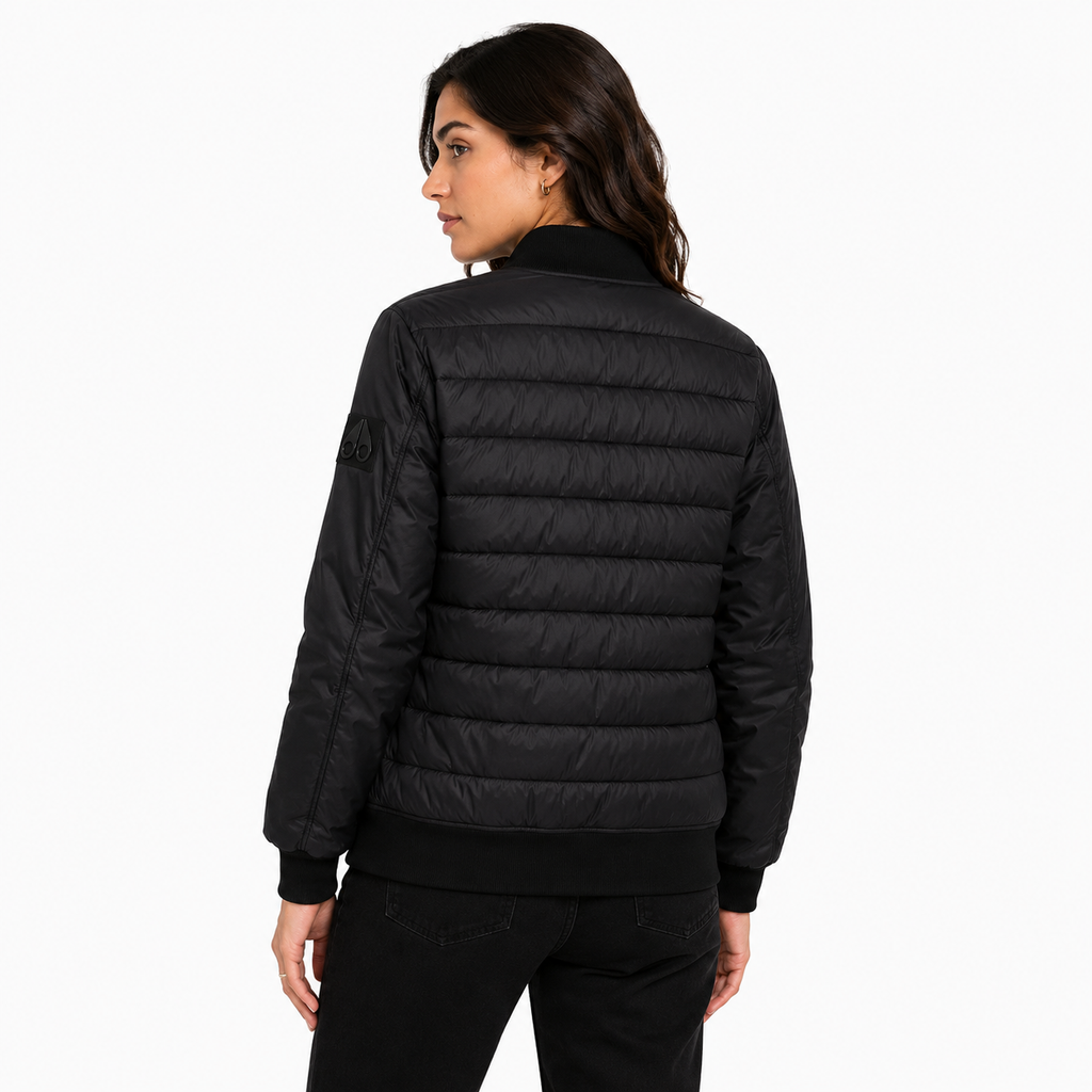 Moose knuckles Woman Down Jacket Quiled Black