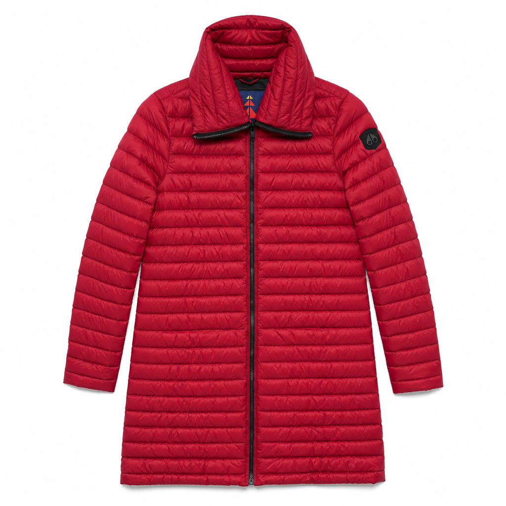 Moose knuckles Woman Down Jacket Long LDS QLTD Red