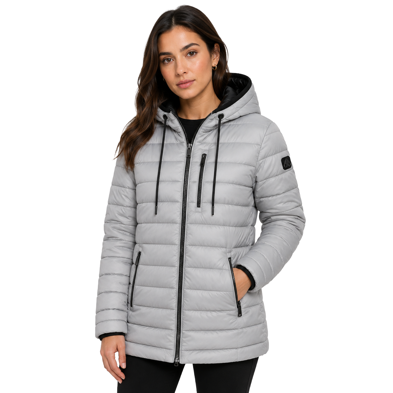 Moose knuckles Woman Down Jacket Kluane Grey
