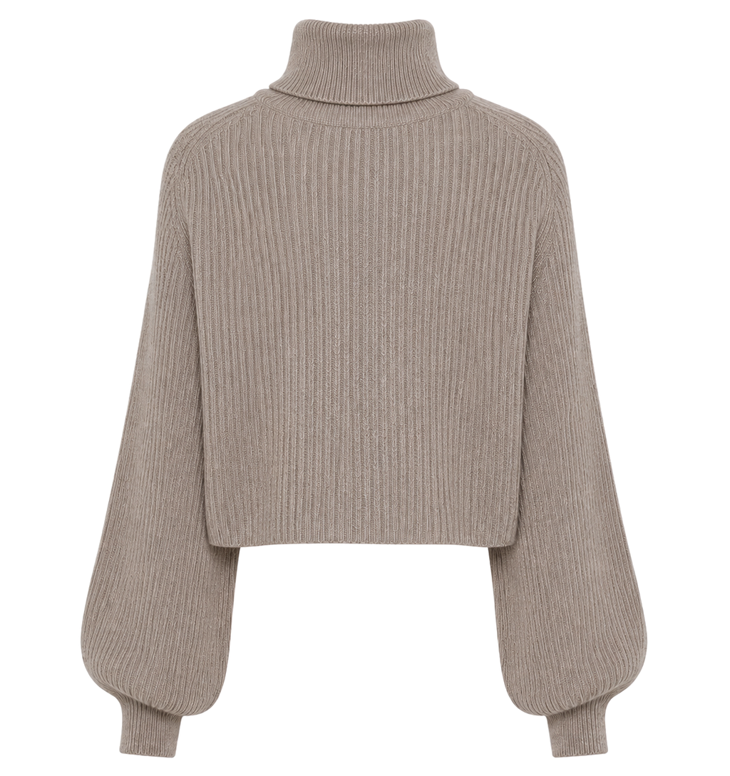 Alpha Studio Woman Turtleneck Coprispalle Coste Beige