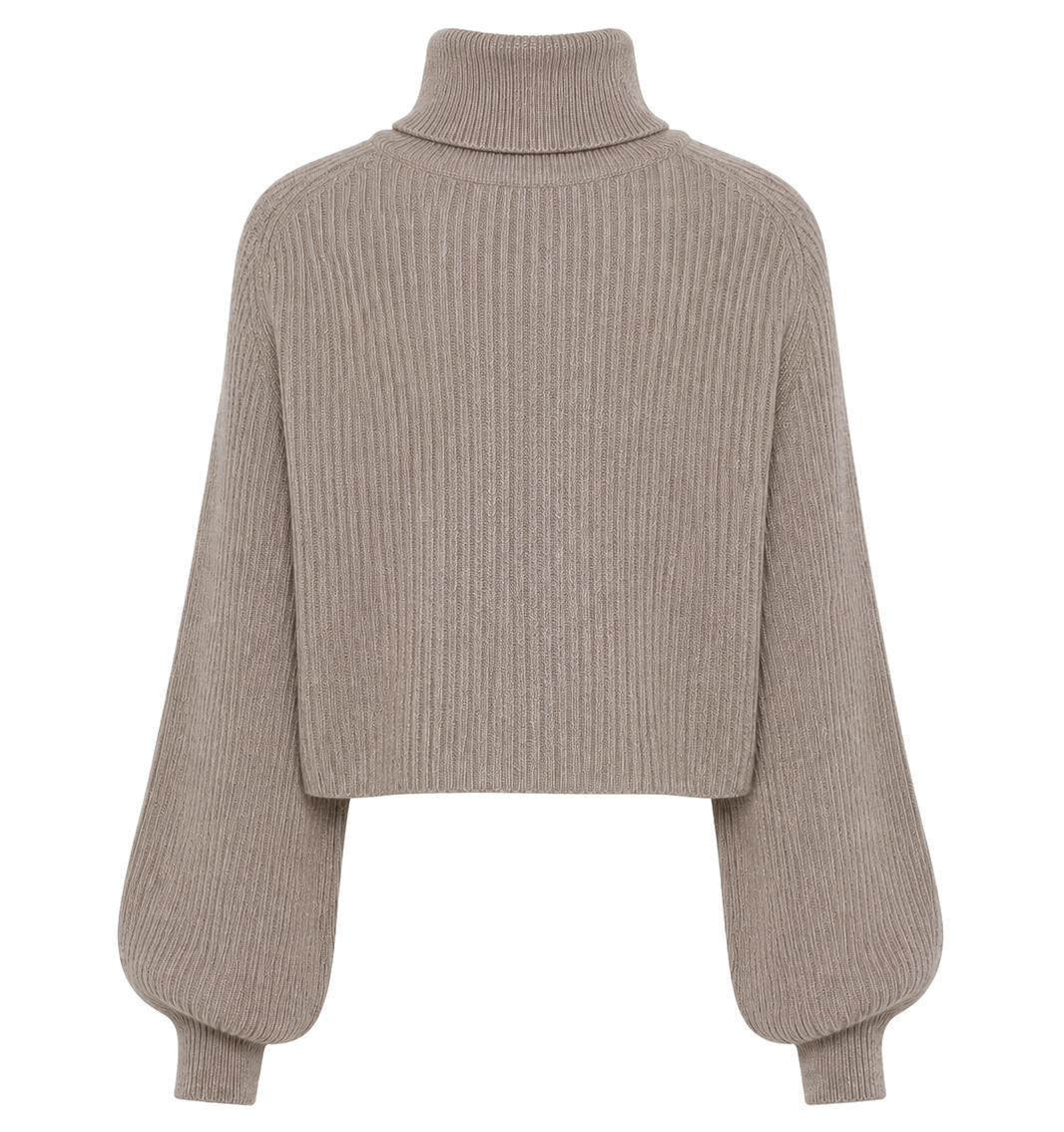 Alpha Studio Woman Turtleneck Coprispalle Coste Beige